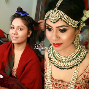 Bridal makeup by dave at dehradoon