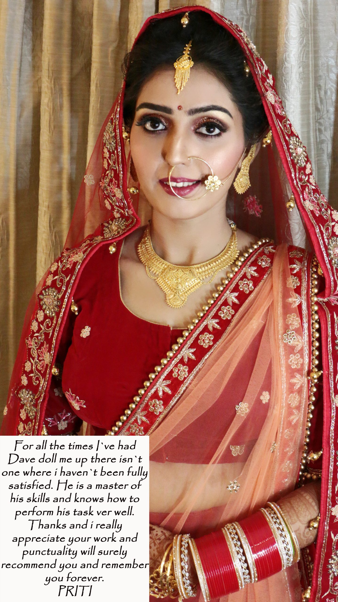 Bridal makeover in dehrdun by dave sodhi