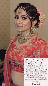 Bridal makeup at noida
